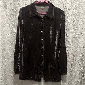 Women’s velvet long shirt or tunic